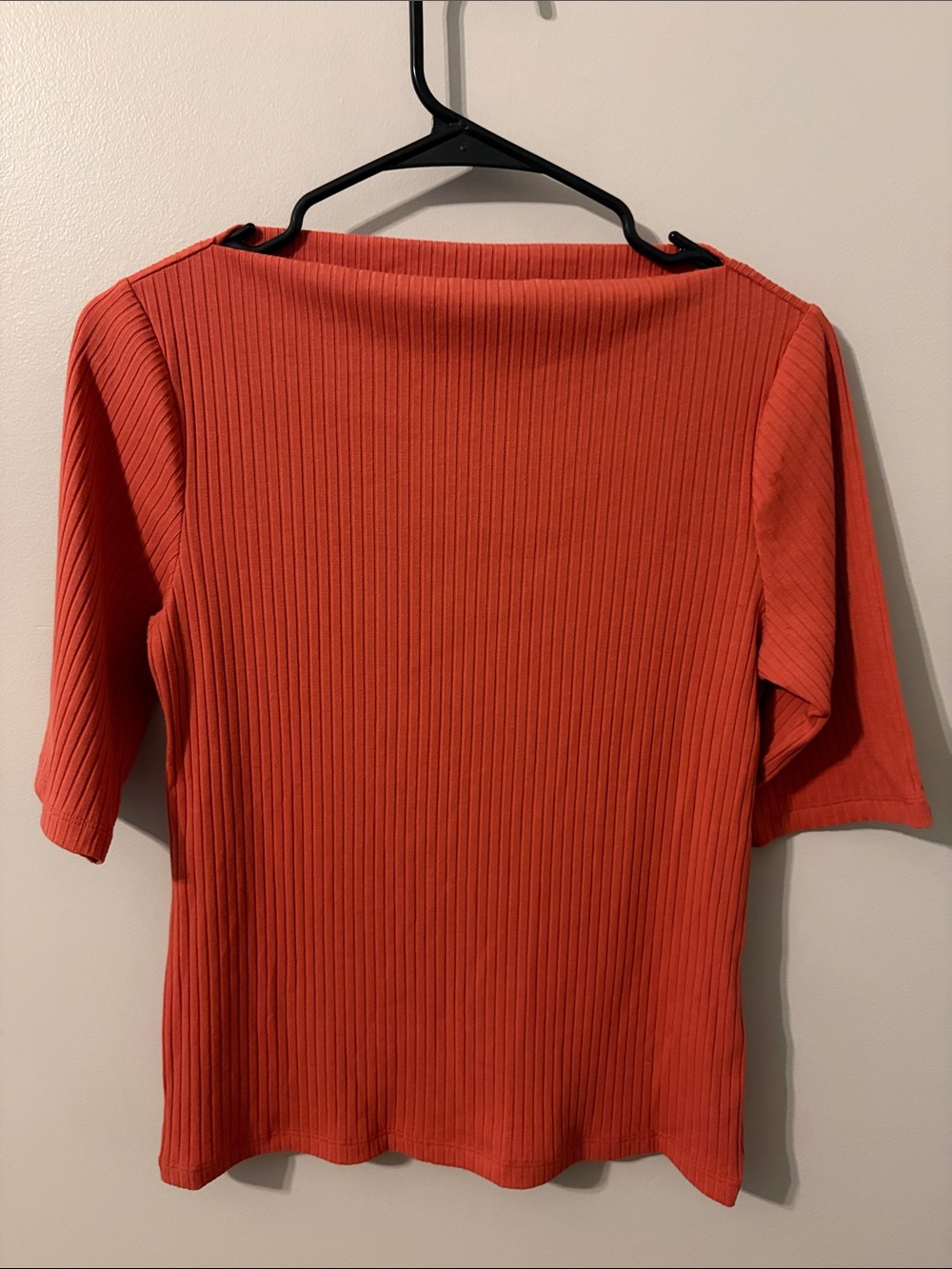 Old Navy Ribbed Short-Sleeve Top in Coral